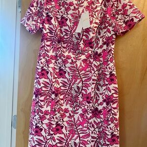 Lilly Pulitzer Pink and White Floral Dress